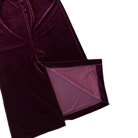 Vtg 90’s Purple Velvet Maxi Skirt Sz L Whimsygoth Fairy Grunge - Picture 5 of 7